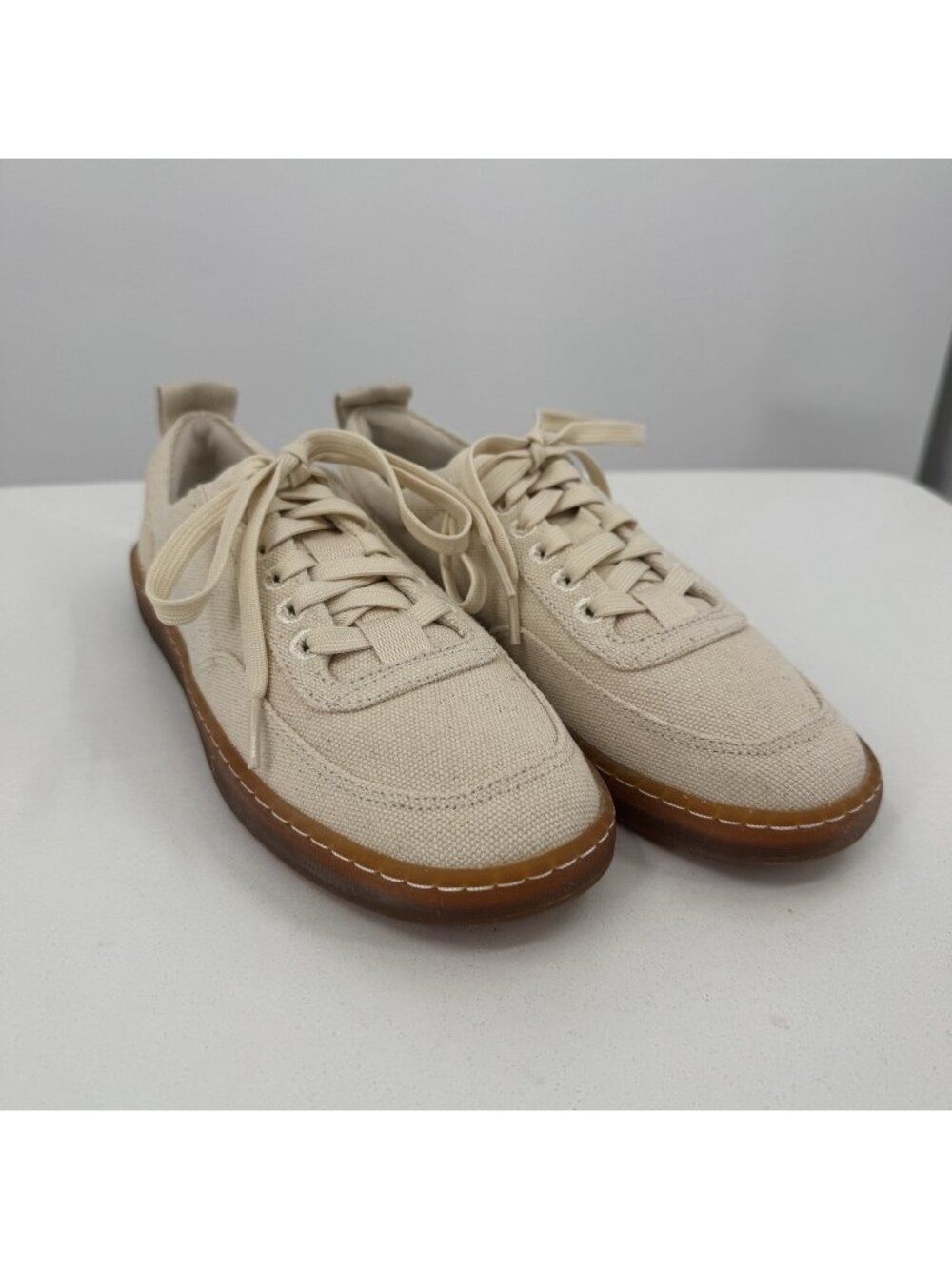 Everlane Tread Bare Sneaker size 7 Women's in Canvas Natural Lace-up Shoes